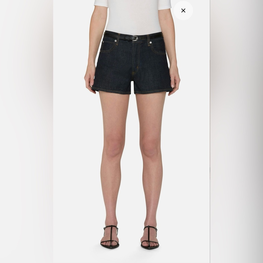 FRAME The Hang Short in Rinse Denim Size 25 NWOT